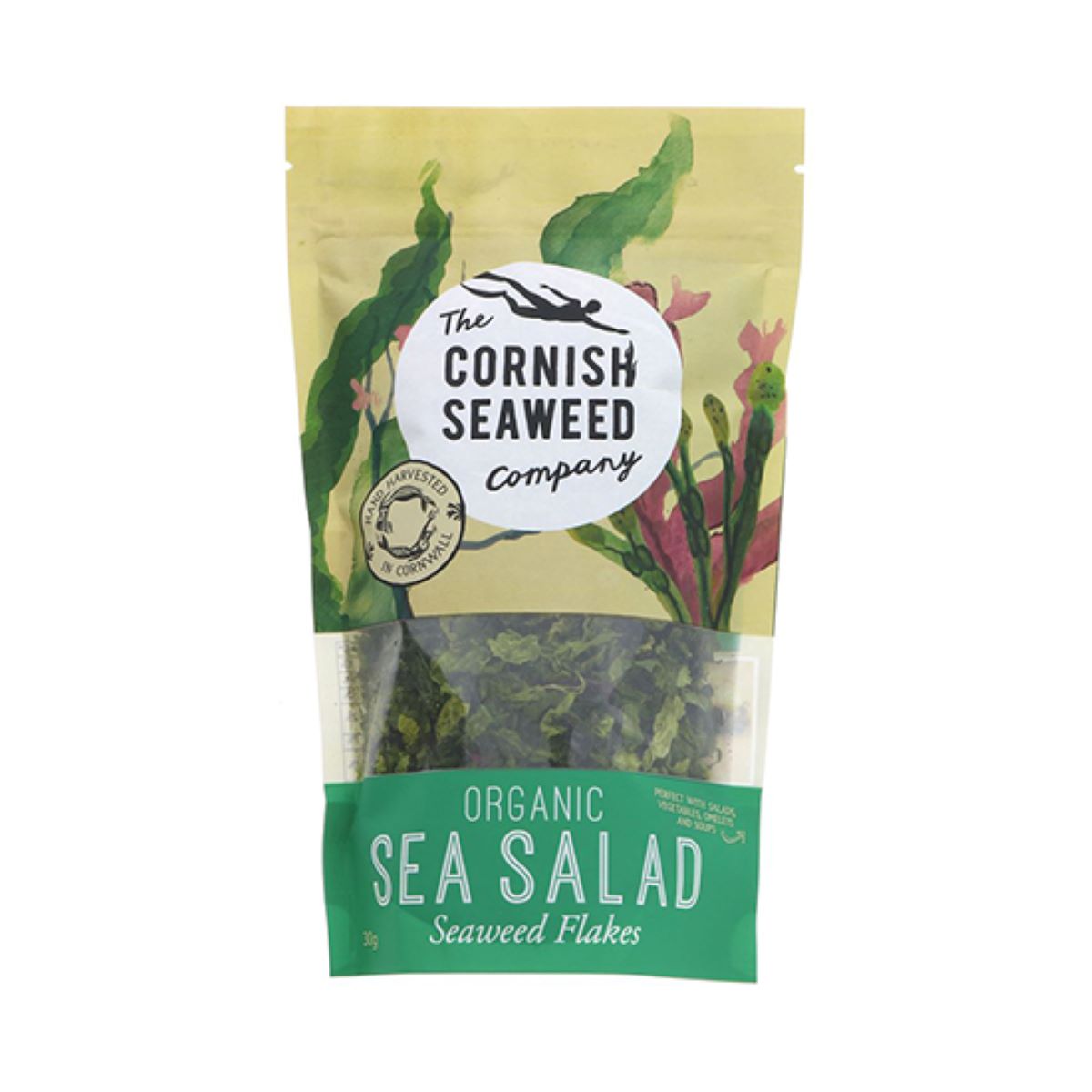 The Cornish Seaweed Company Sea Salad Seaweed Flakes Organic 30g