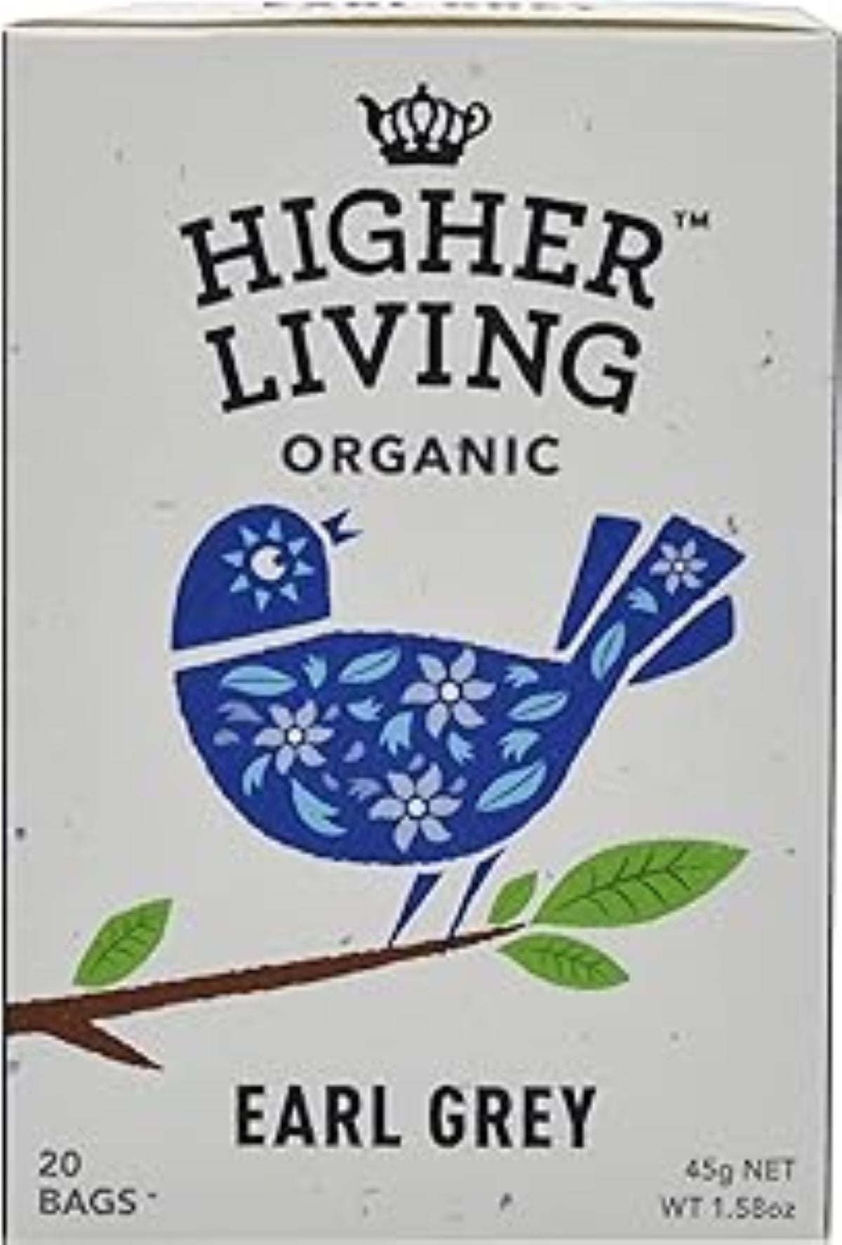 Higher Living Organic Earl Grey 20 Bags 45g