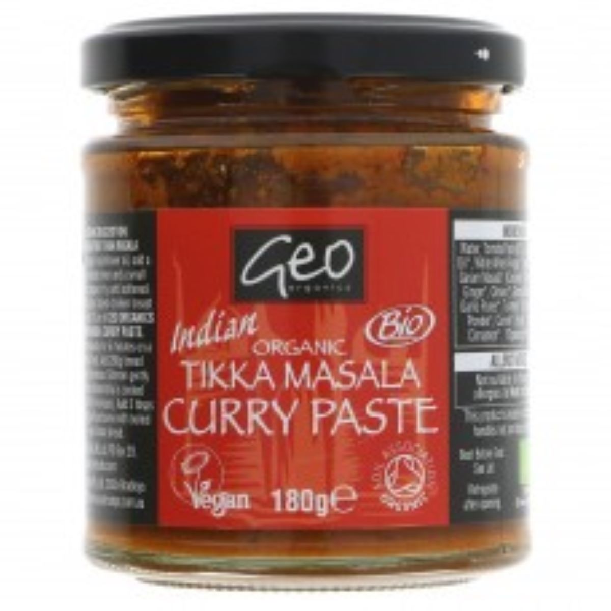 Geo Organics Tikka Masala Curry Paste - 180g